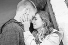 A beautiful snowy engagement shoot at Lapham peak state park in Delafield, WI